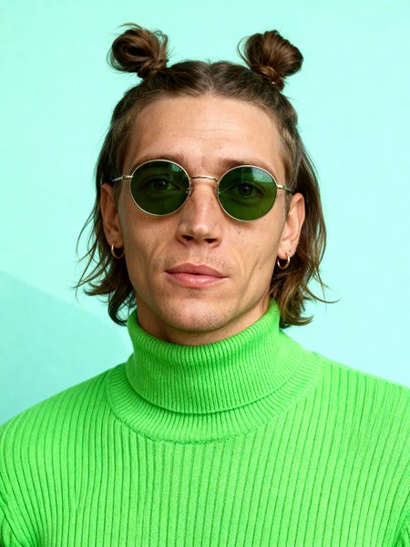 Male fashion portrait identity transfer